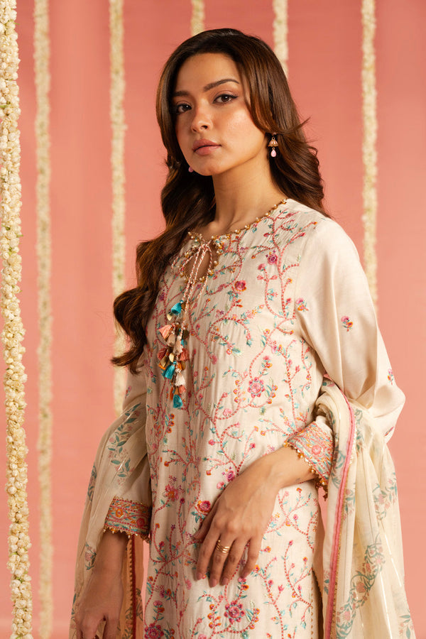 Al Karam | Festive Summer 25 | RTS | SHIRT, TROUSER & DUPATTA 03-4