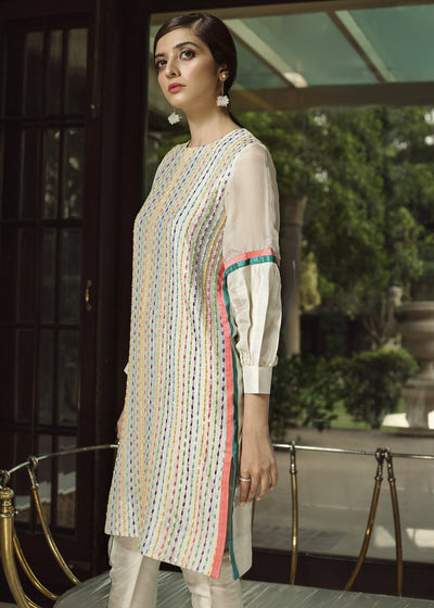 Hana | Serendipity Ready to Wear | French Vanilla -  Hana Ladies Clothes - Original Designer Dress - House of Maryam