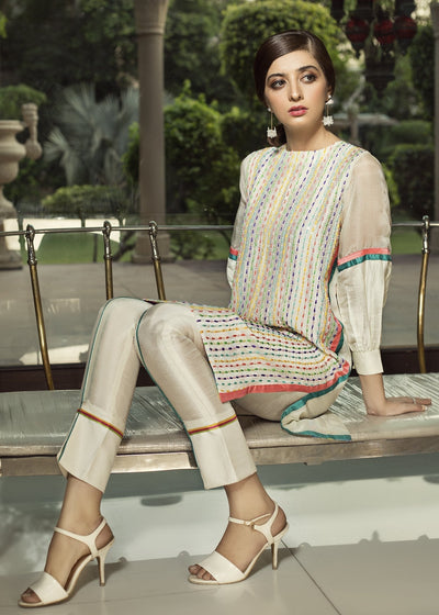 Hana | Serendipity Ready to Wear | French Vanilla -  Hana Ladies Clothes - Original Designer Dress - House of Maryam