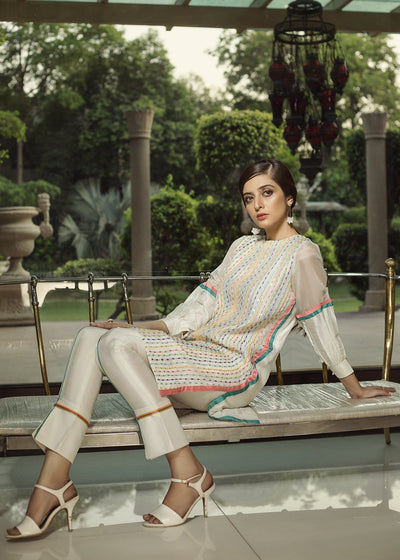 Hana | Serendipity Ready to Wear | French Vanilla -  Hana Ladies Clothes - Original Designer Dress - House of Maryam