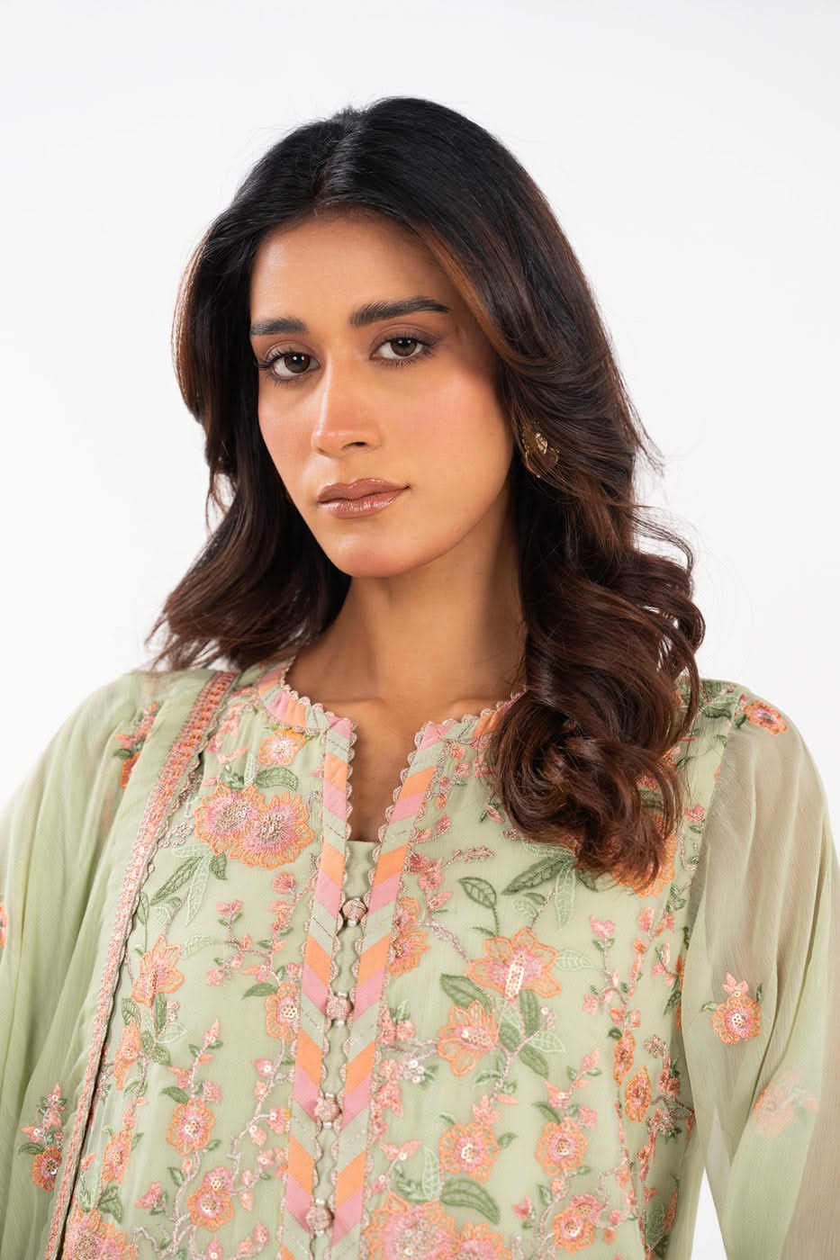 AlKaram | Festive Summer 25 | FC-22I-25-Pistachio -  Alkaram Ladies Clothes -  House of Maryam