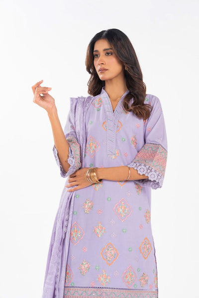 AlKaram | Festive Summer 25 | FC-24J-25-Lavender -  Alkaram Ladies Clothes - Original Designer Dress - House of Maryam
