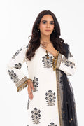 AlKaram | Festive Summer 25 | FC-30M-25-Off White -  Alkaram Ladies Clothes -  House of Maryam