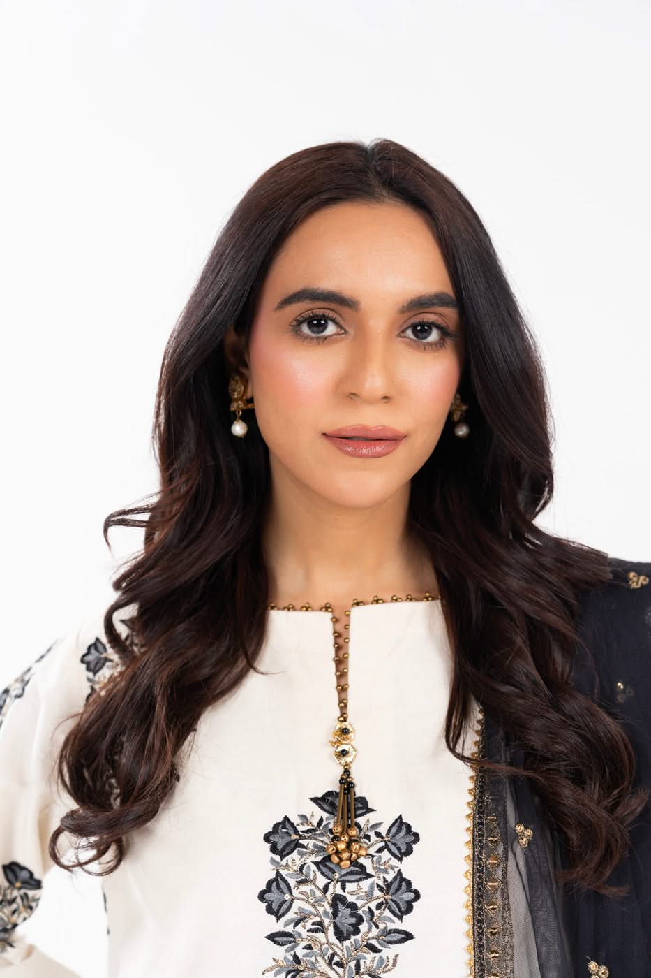 AlKaram | Festive Summer 25 | FC-30M-25-Off White -  Alkaram Ladies Clothes -  House of Maryam
