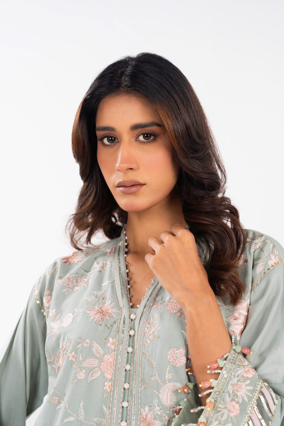 AlKaram | Festive Summer 25 | FC-33N-25-MINT -  Alkaram Ladies Clothes - Original Designer Dress - House of Maryam