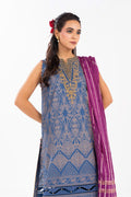 AlKaram | Festive Summer 25 | FC-34N-25-Persian Blue -  Alkaram Ladies Clothes -  House of Maryam