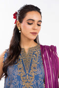 AlKaram | Festive Summer 25 | FC-34N-25-Persian Blue -  Alkaram Ladies Clothes -  House of Maryam