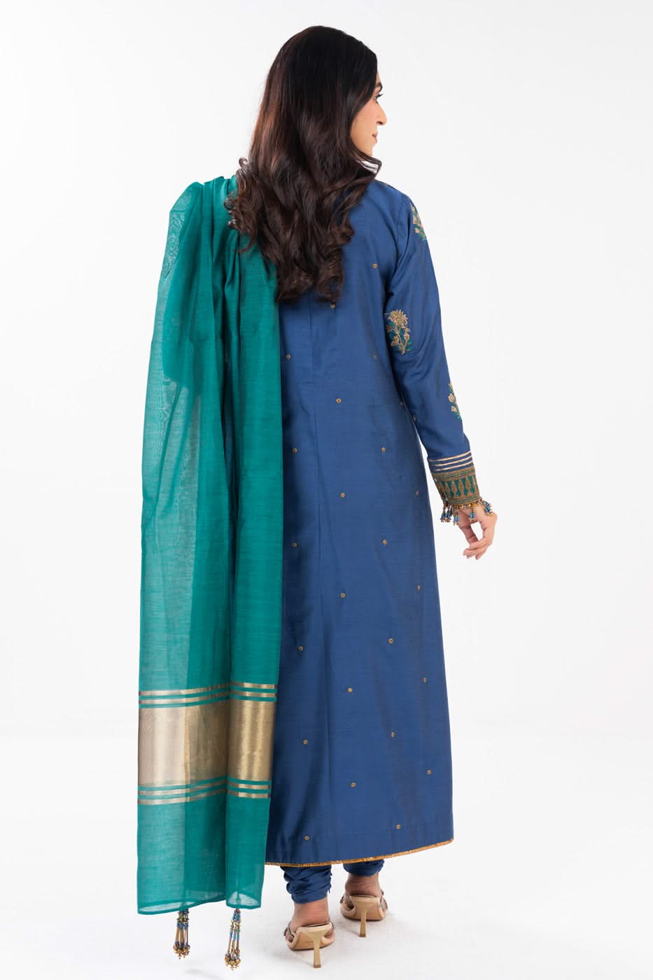 AlKaram | Festive Summer 25 | FC-8D-25-Royal Blue -  Alkaram Ladies Clothes -  House of Maryam