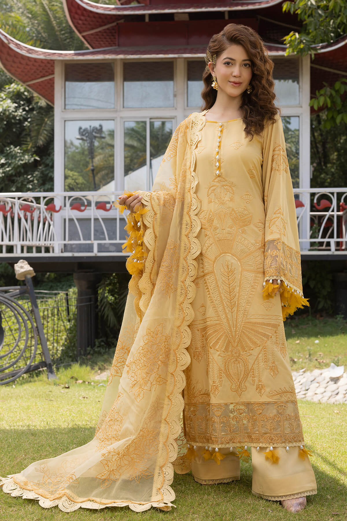 Raeesa Premium | Ferya Lawn | Noor E Fajar | Ferya | FD-01 -  Raeesa Premium Luxury - Original Designer Dress - House of Maryam
