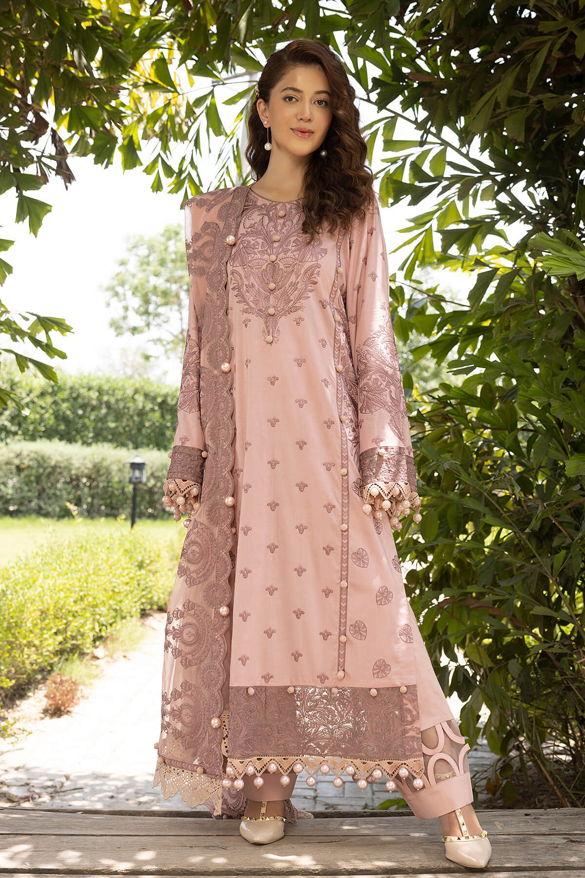 Raeesa Premium | Ferya Lawn | Noor E Fajar | Ferya | FD-02 -  Raeesa Premium Luxury - Original Designer Dress - House of Maryam