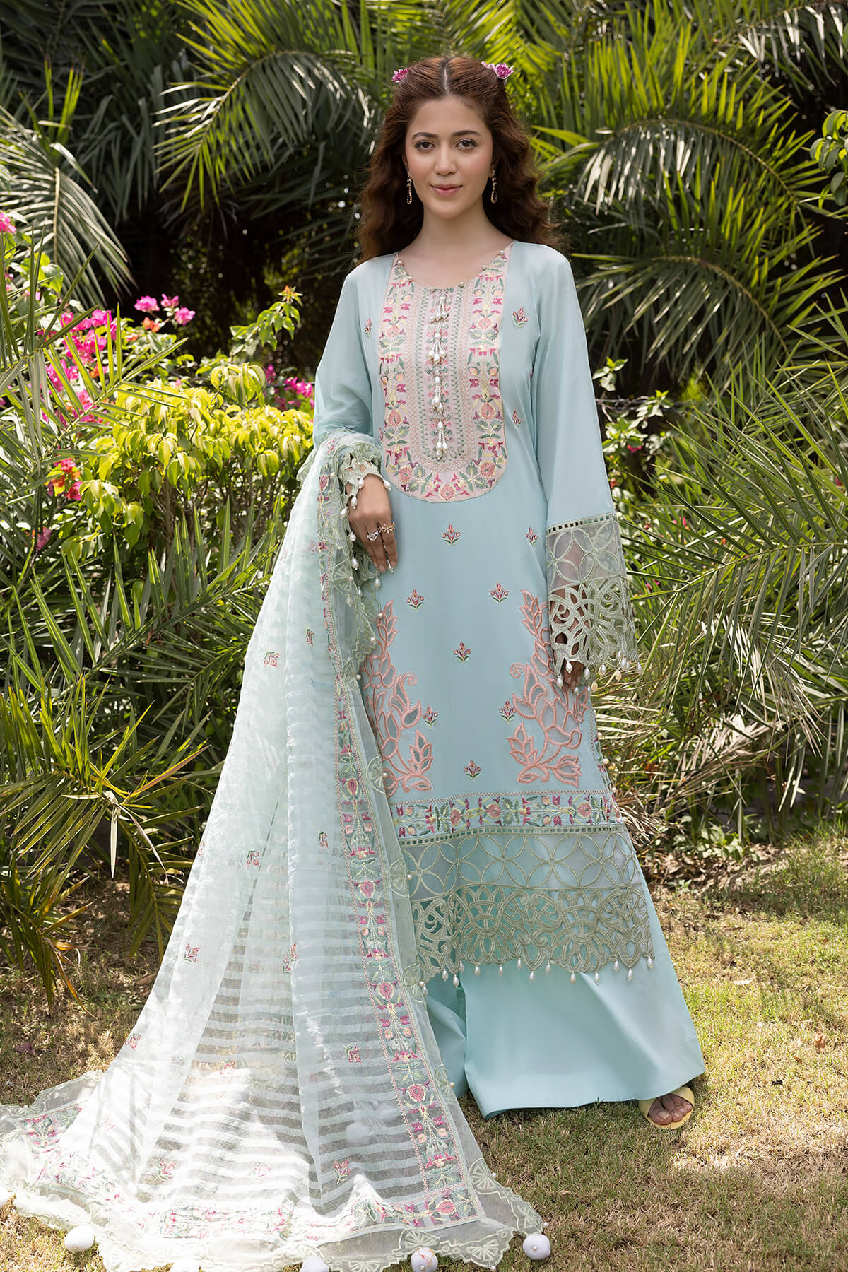 Raeesa Premium | Ferya Lawn | Noor E Fajar | Ferya | FD-06 -  Raeesa Premium Luxury -  House of Maryam