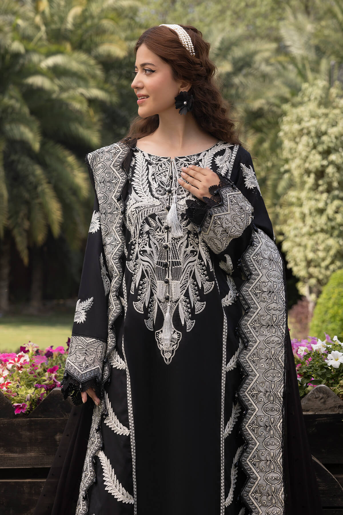 Raeesa Premium | Ferya Lawn | Noor E Fajar | Ferya | FD-07 -  Raeesa Premium Luxury - Original Designer Dress - House of Maryam