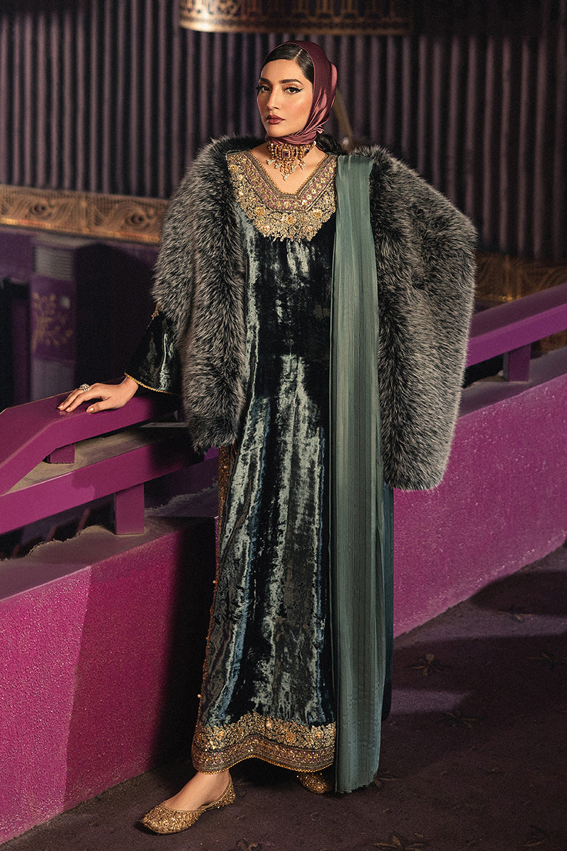 MNR | Roxy Cinema Velvet Edit 25' | Jahanara -  MNR Roxy Cinema Velvet Edit FW 24/25 - Original Designer Dress - House of Maryam