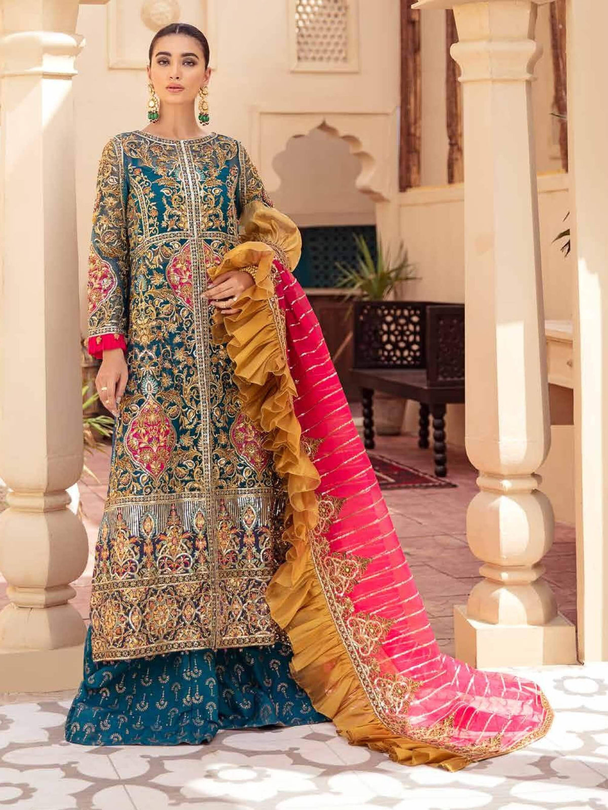 Maryum N Maria | Freesia Wedding Chiffon | FH-07 -  Maryum N Maria Ladies Clothes - Original Designer Dress - House of Maryam