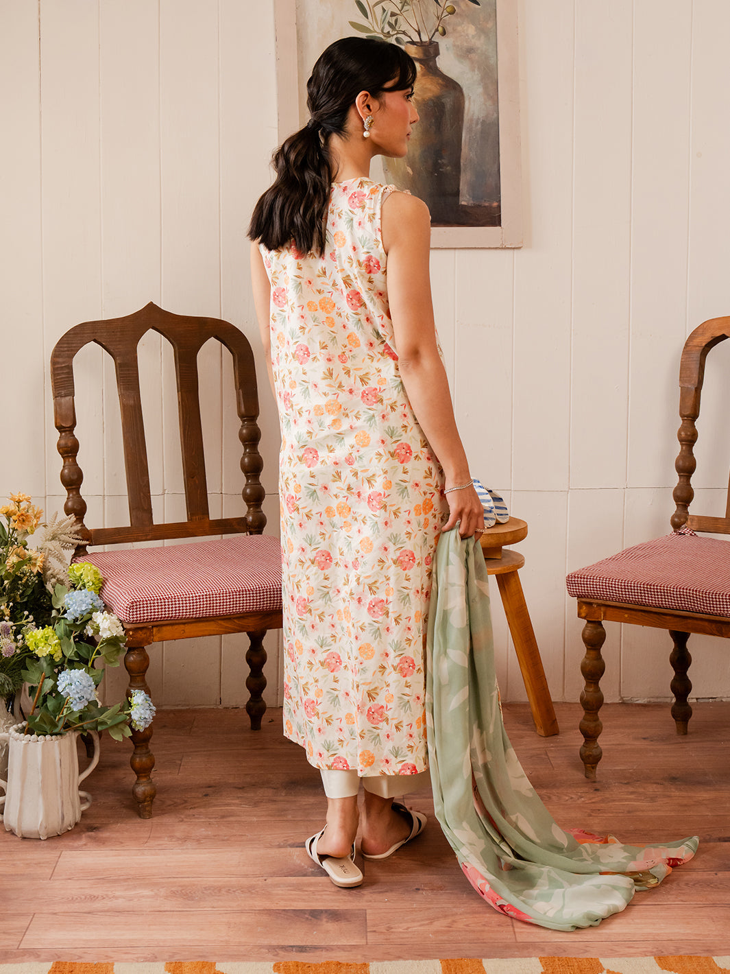 Izel | Oh Spring Lawn 25 | FLORA (B) -  Izel Ladies Clothes - Original Designer Dress - House of Maryam