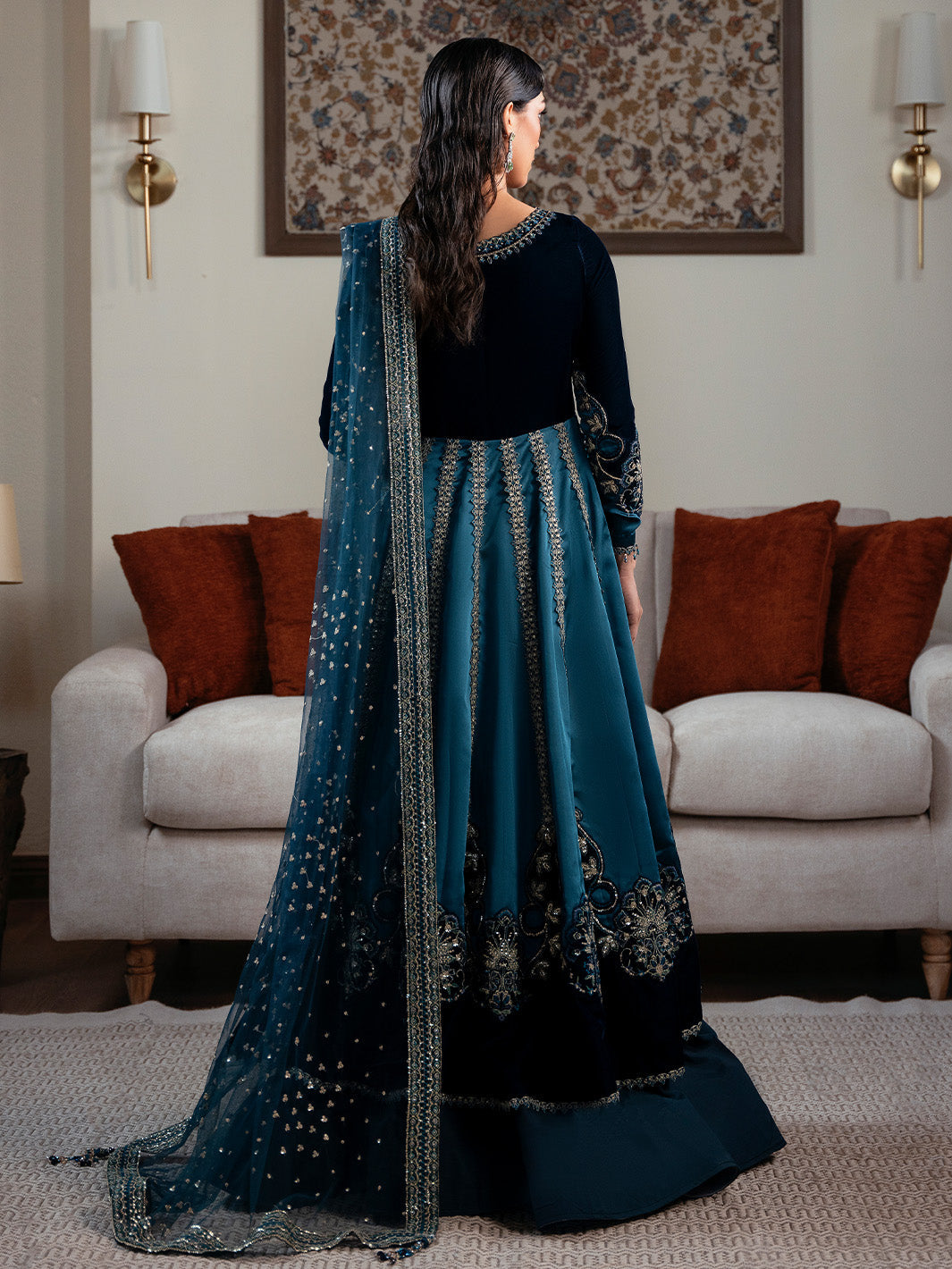 Faiza Faisal | Solene Luxury Velvets | CELESTINE, image 2