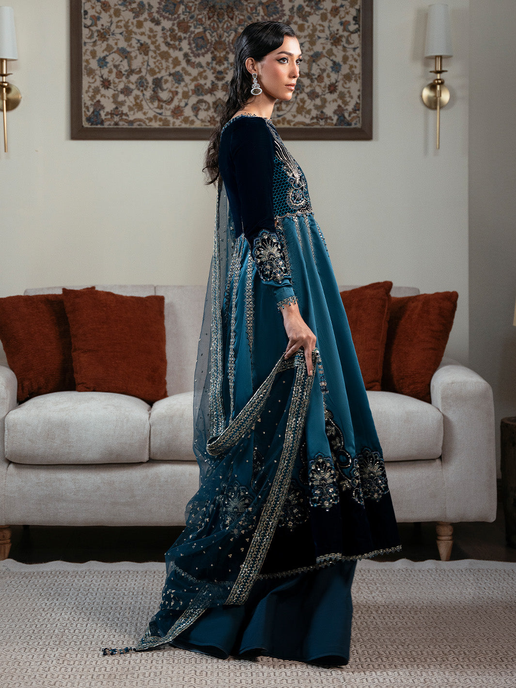 Faiza Faisal | Solene Luxury Velvets | CELESTINE, image 5