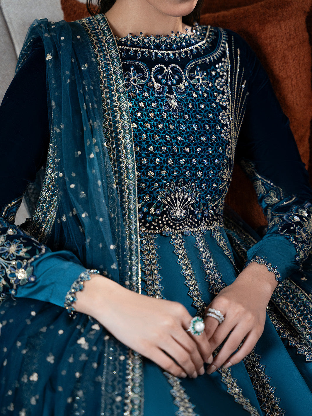 Faiza Faisal | Solene Luxury Velvets | CELESTINE, image 3