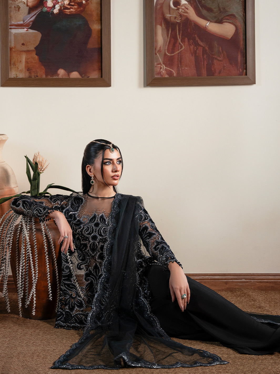 Faiza Faisal | Solene Luxury Velvets | NOIR, image 7
