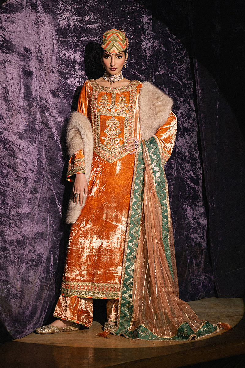 MNR | Roxy Cinema Velvet Edit 25' | Sitara -  MNR Roxy Cinema Velvet Edit FW 24/25 - Original Designer Dress - House of Maryam