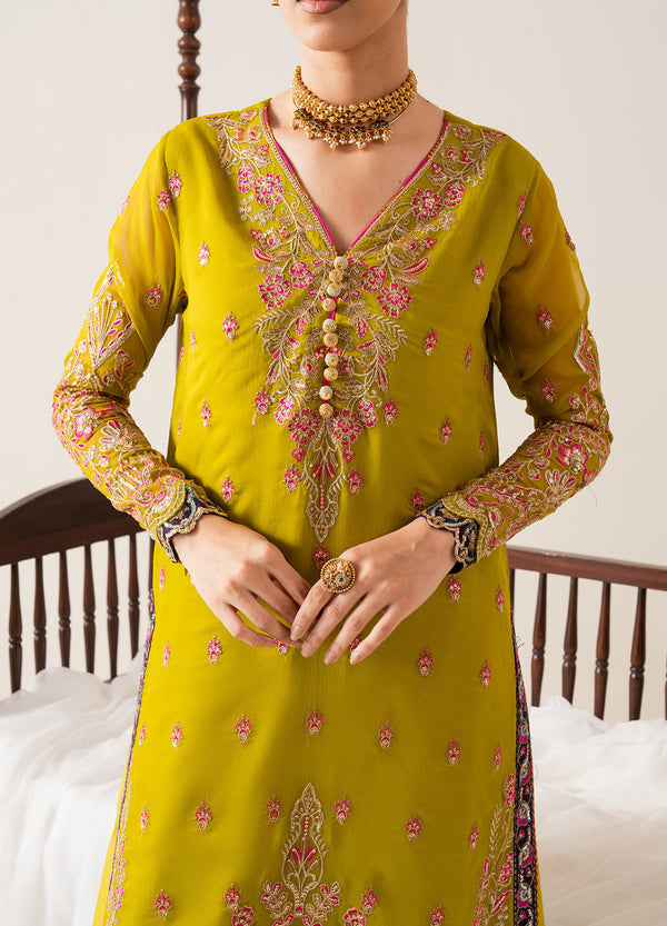 Maryum N Maria | Zaib Luxury |  Embroirdered Chiffon REINE - FS50134 -  Maryum N Maria Ladies Clothes - Original Designer Dress - House of Maryam