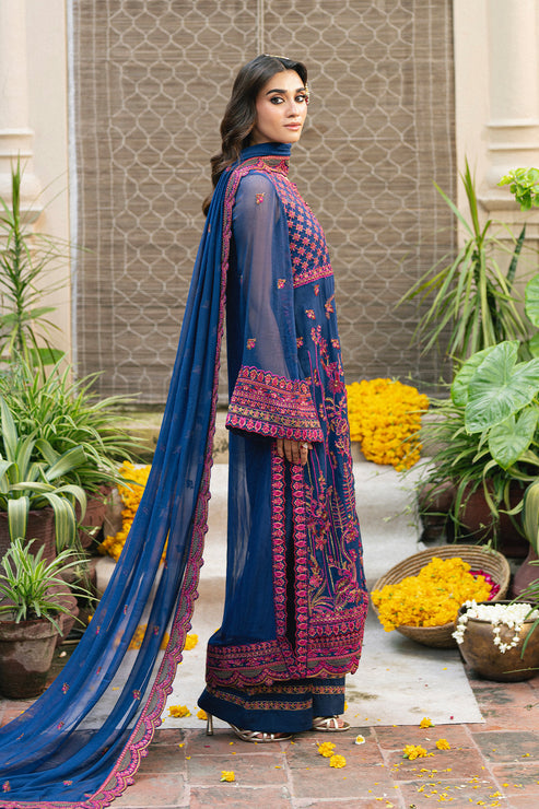 Maryum N Maria | Gulnaar Formals | 3 Piece Embroidered Chiffon ROKSANA - FSU5653-3