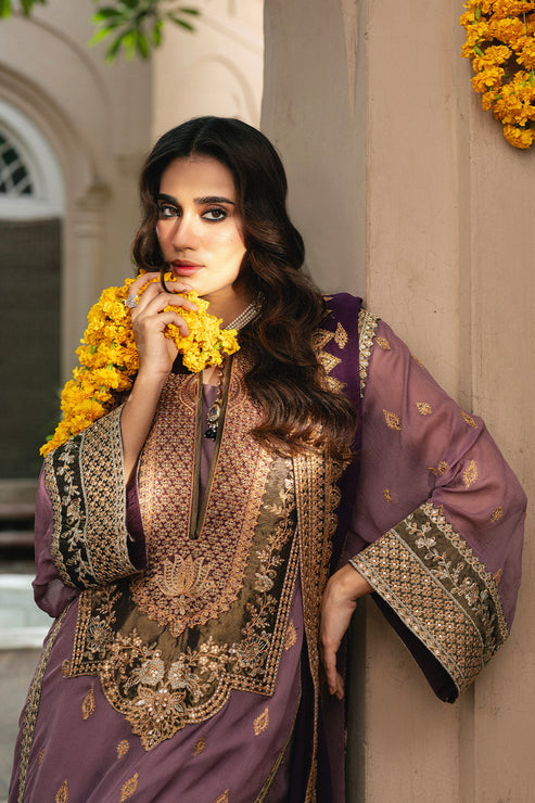 Maryum N Maria | Gulnaar Formals | 3 Piece Embroidered Chiffon KAMILLA - FSU5654-3