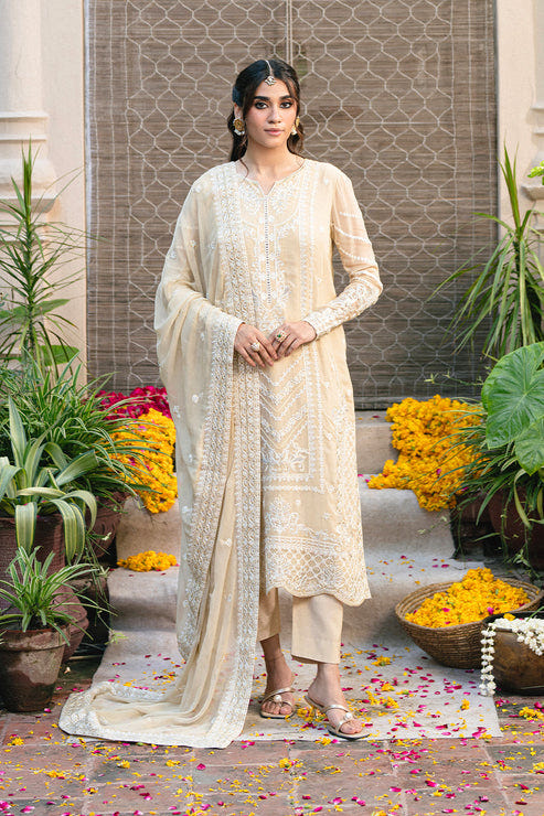 Maryum N Maria | Gulnaar Formals | 3 Piece Embroidered Chiffon ANASTASIA - FSU5655