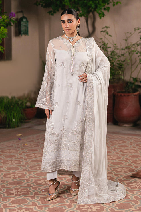 Maryum N Maria | Gulnaar Formals | 3 Piece Embroidered Chiffon FAINA - FSU5656