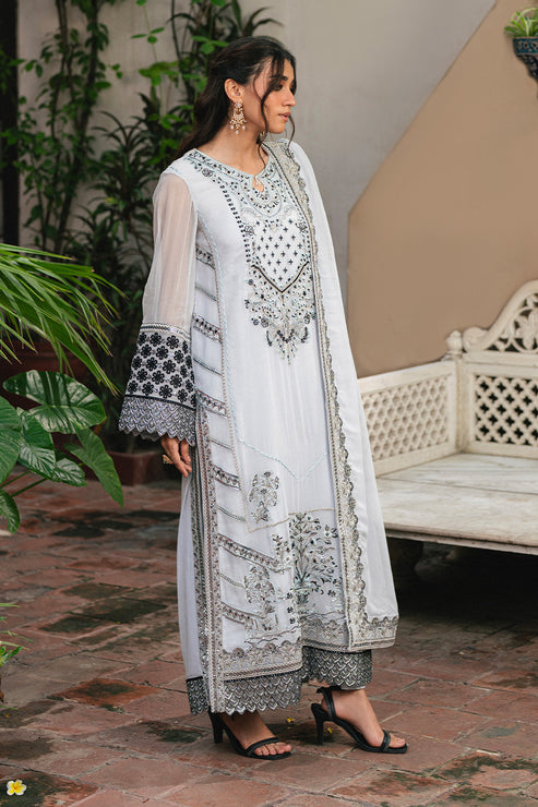 Maryum N Maria | Gulnaar Formals | 3 Piece Embroidered Chiffon LILIYA - FSU5657, image 4