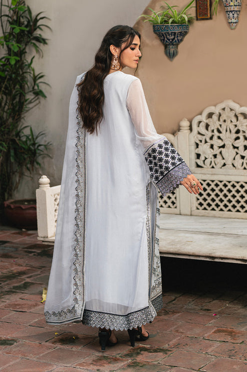 Maryum N Maria | Gulnaar Formals | 3 Piece Embroidered Chiffon LILIYA - FSU5657, image 2
