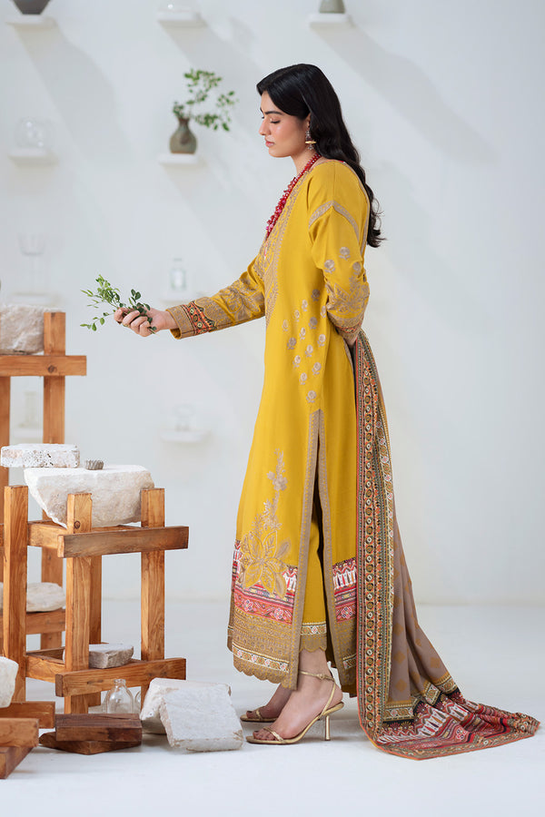 Maryum N Maria | Noore Winters 25 | 3 Piece Embroidered Khaddar APANA - FSU5671 -  Maryum N Maria Ladies Clothes - Original Designer Dress - House of Maryam