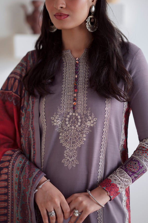 Maryum N Maria | Noore Winters 25 | Khaddar ZALAAN - FSU5672 -  Maryum N Maria Ladies Clothes - Original Designer Dress - House of Maryam