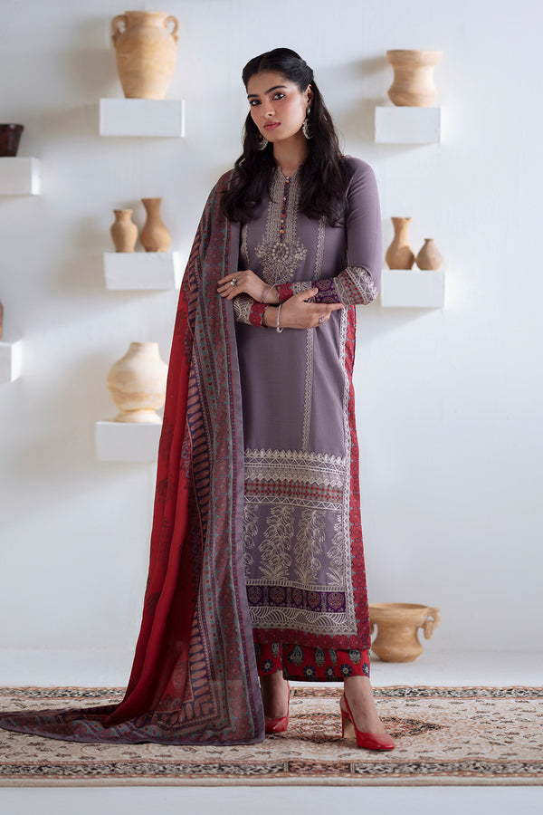 Maryum N Maria | Noore Winters 25 | Khaddar ZALAAN - FSU5672 -  Maryum N Maria Ladies Clothes - Original Designer Dress - House of Maryam