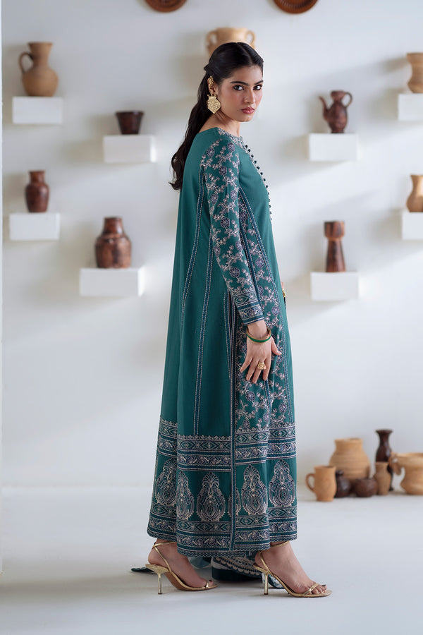 Maryum N Maria | Noore Winters 25 | 3 Piece Embroidered Khaddar SERINA - FSU5675 -  Maryum N Maria Ladies Clothes - Original Designer Dress - House of Maryam