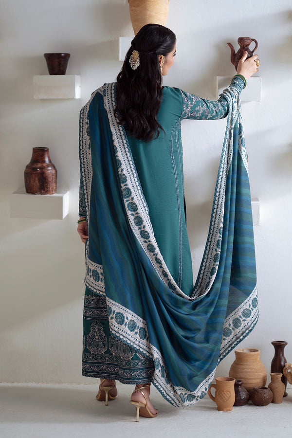 Maryum N Maria | Noore Winters 25 | 3 Piece Embroidered Khaddar SERINA - FSU5675 -  Maryum N Maria Ladies Clothes - Original Designer Dress - House of Maryam