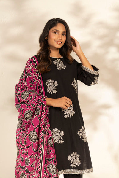 Al Karam  Winter 25  FW-101-25-1-Black -  Al Karam Ladies Clothes - Original Designer Dress - House of Maryam