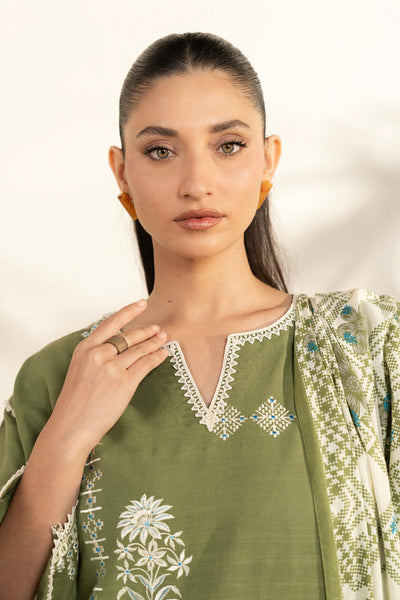 Al Karam | Winter 25 |  FW-103-25-1-Green -  Al Karam Ladies Clothes - Original Designer Dress - House of Maryam