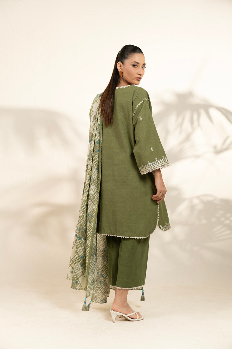 Al Karam | Winter 25 |  FW-103-25-1-Green -  Al Karam Ladies Clothes - Original Designer Dress - House of Maryam