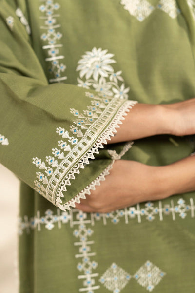 Al Karam | Winter 25 |  FW-103-25-1-Green -  Al Karam Ladies Clothes - Original Designer Dress - House of Maryam
