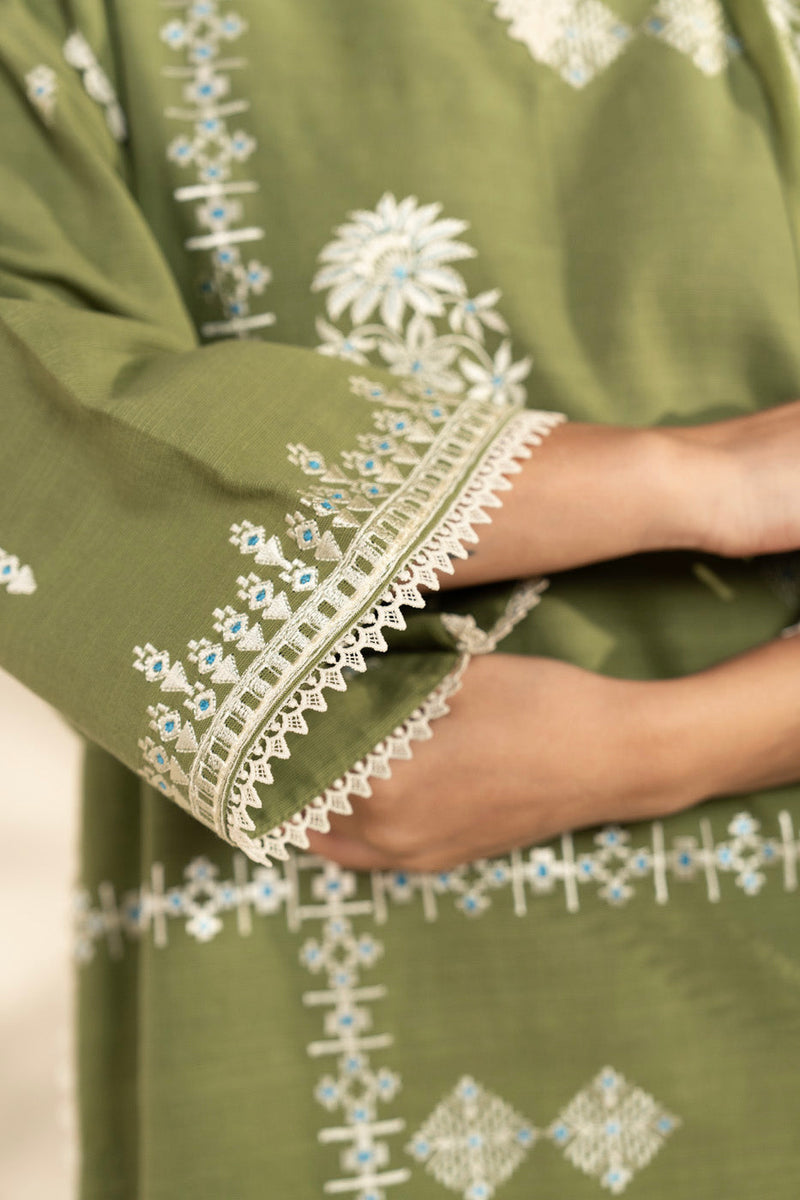 Al Karam | Winter 25 |  FW-103-25-1-Green -  Al Karam Ladies Clothes - Original Designer Dress - House of Maryam