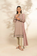 Al Karam | Winter 25 | FW-106.1-25-1-Pink/Off White -  Al Karam Ladies Clothes - Original Designer Dress - House of Maryam