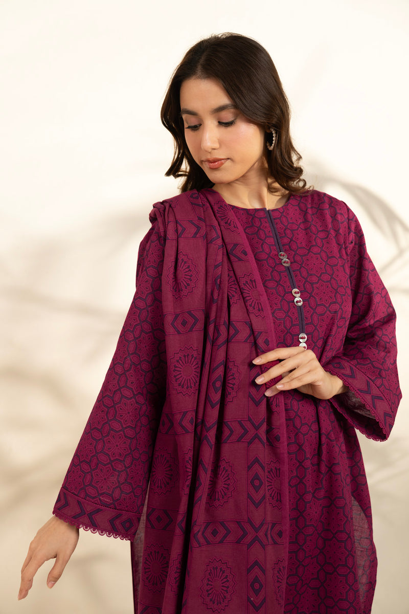 Al Karam | Winter 25 | FW-106.1-25-1-Pink -  Al Karam Ladies Clothes - Original Designer Dress - House of Maryam