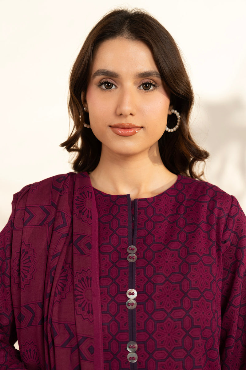 Al Karam | Winter 25 | FW-106.1-25-1-Pink -  Al Karam Ladies Clothes - Original Designer Dress - House of Maryam