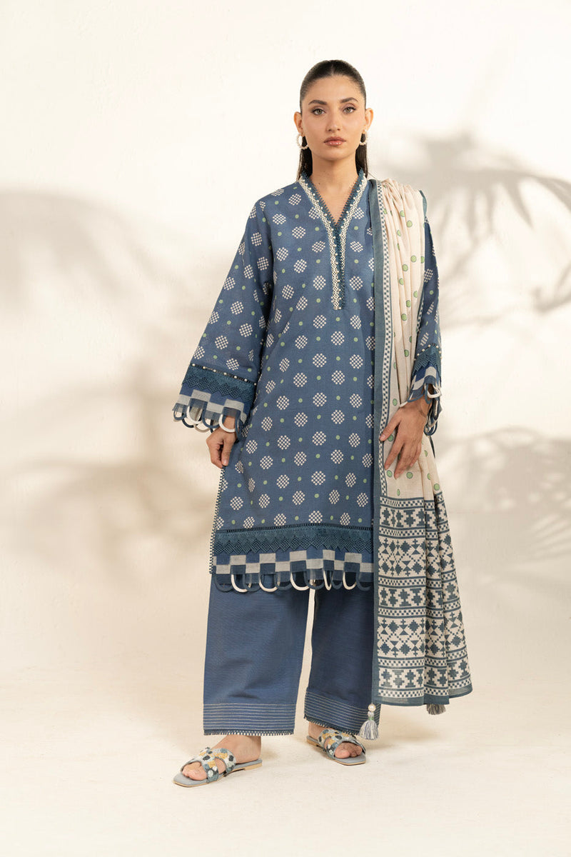 Al Karam | Winter 25 | FW-107.1-25-1-Grey -  Al Karam Ladies Clothes - Original Designer Dress - House of Maryam