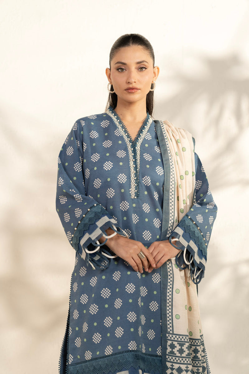 Al Karam | Winter 25 | FW-107.1-25-1-Grey -  Al Karam Ladies Clothes - Original Designer Dress - House of Maryam