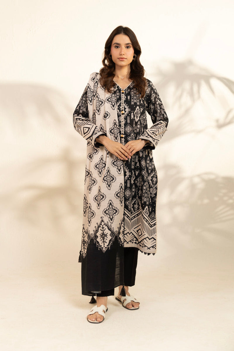 Al Karam | Winter 25 | FW-108-25-1-Black -  Al Karam Ladies Clothes - Original Designer Dress - House of Maryam
