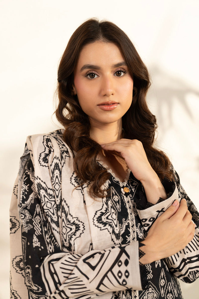 Al Karam | Winter 25 | FW-108-25-1-Black -  Al Karam Ladies Clothes - Original Designer Dress - House of Maryam