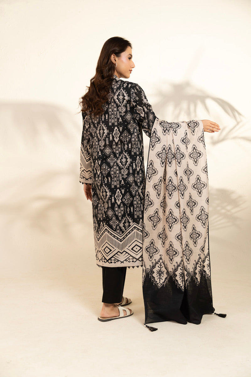 Al Karam | Winter 25 | FW-108-25-1-Black -  Al Karam Ladies Clothes - Original Designer Dress - House of Maryam