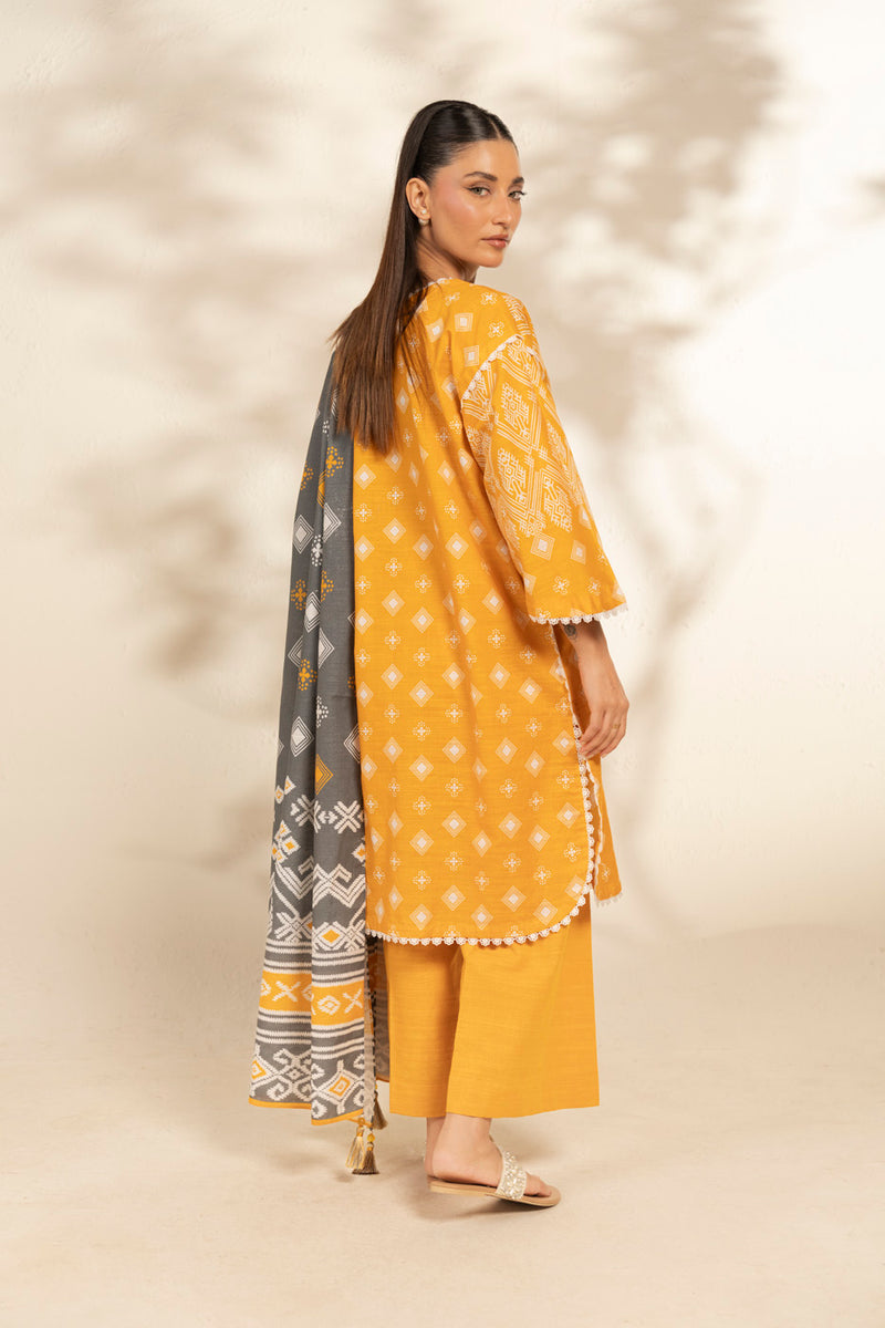 Al Karam | Winter 25 | FW-111-25-1-Yellow -  Al Karam Ladies Clothes - Original Designer Dress - House of Maryam